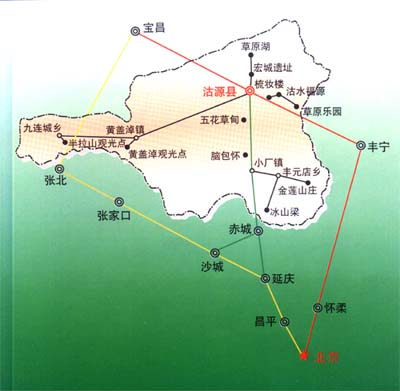 沽源旅游線路圖